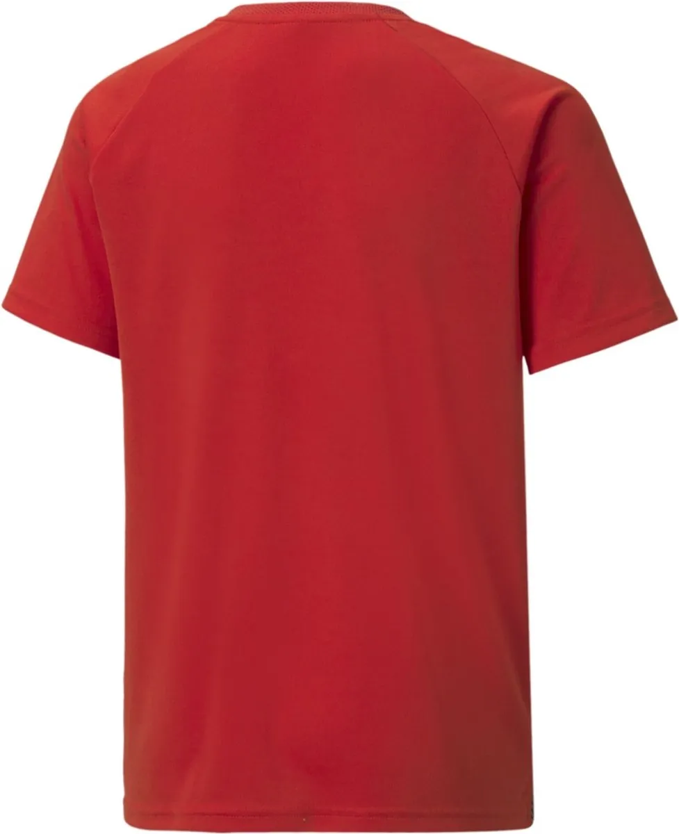 PUMA Teamliga Shirt Kinderen - Rood/Zwart 140