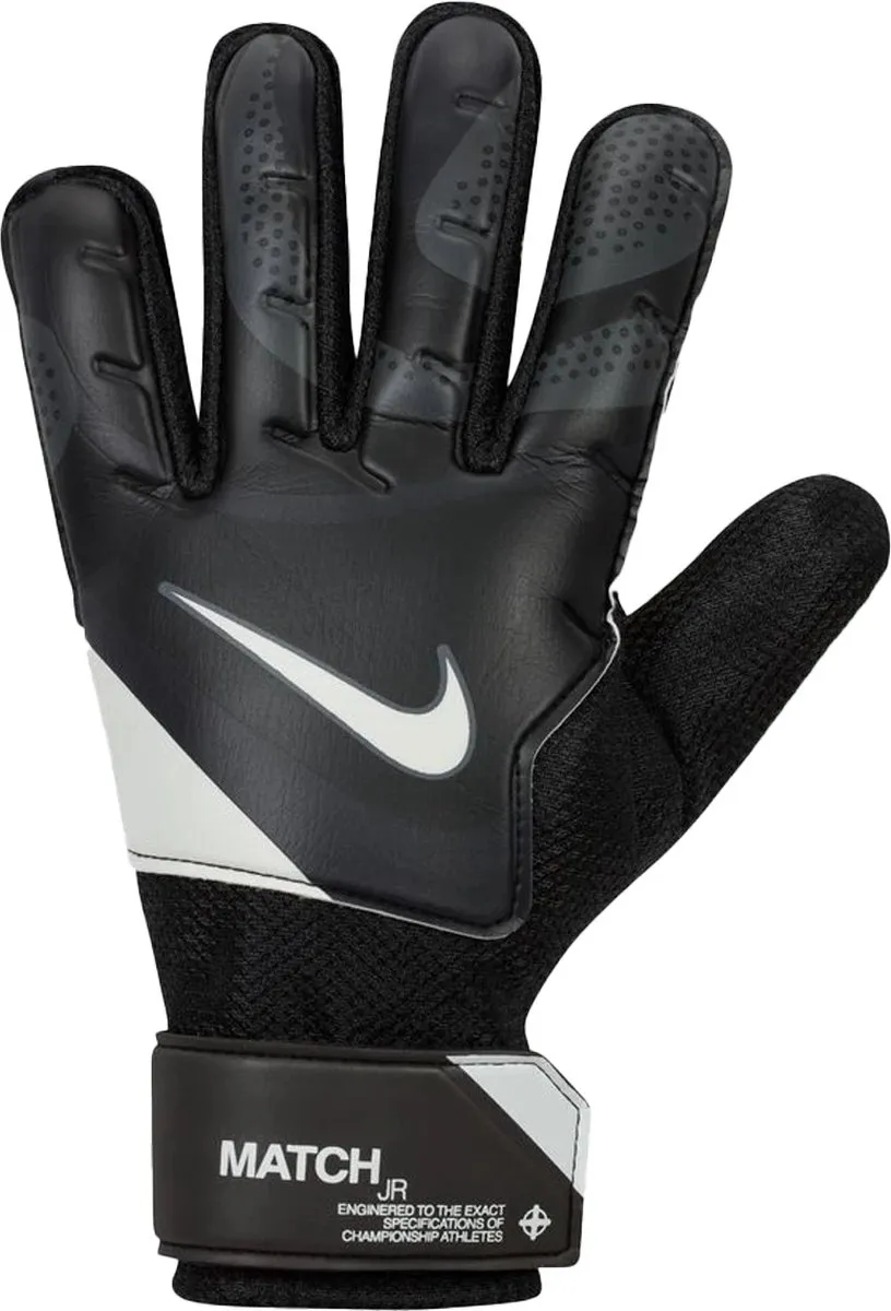 Nike Match Keepershandschoenen Kinderen FJ4864-011 - Maat 7 - Zwart/Wit