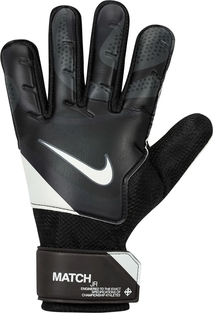 Nike Match Keepershandschoenen Kinderen FJ4864-011 - Maat 7 - Zwart/Wit