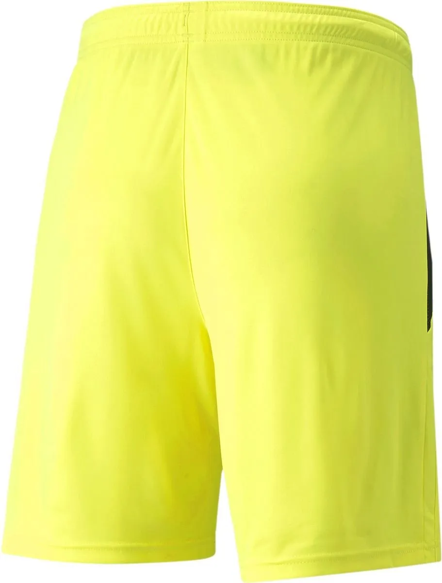 PUMA Teamliga Short Heren - Fluogeel/Zwart S