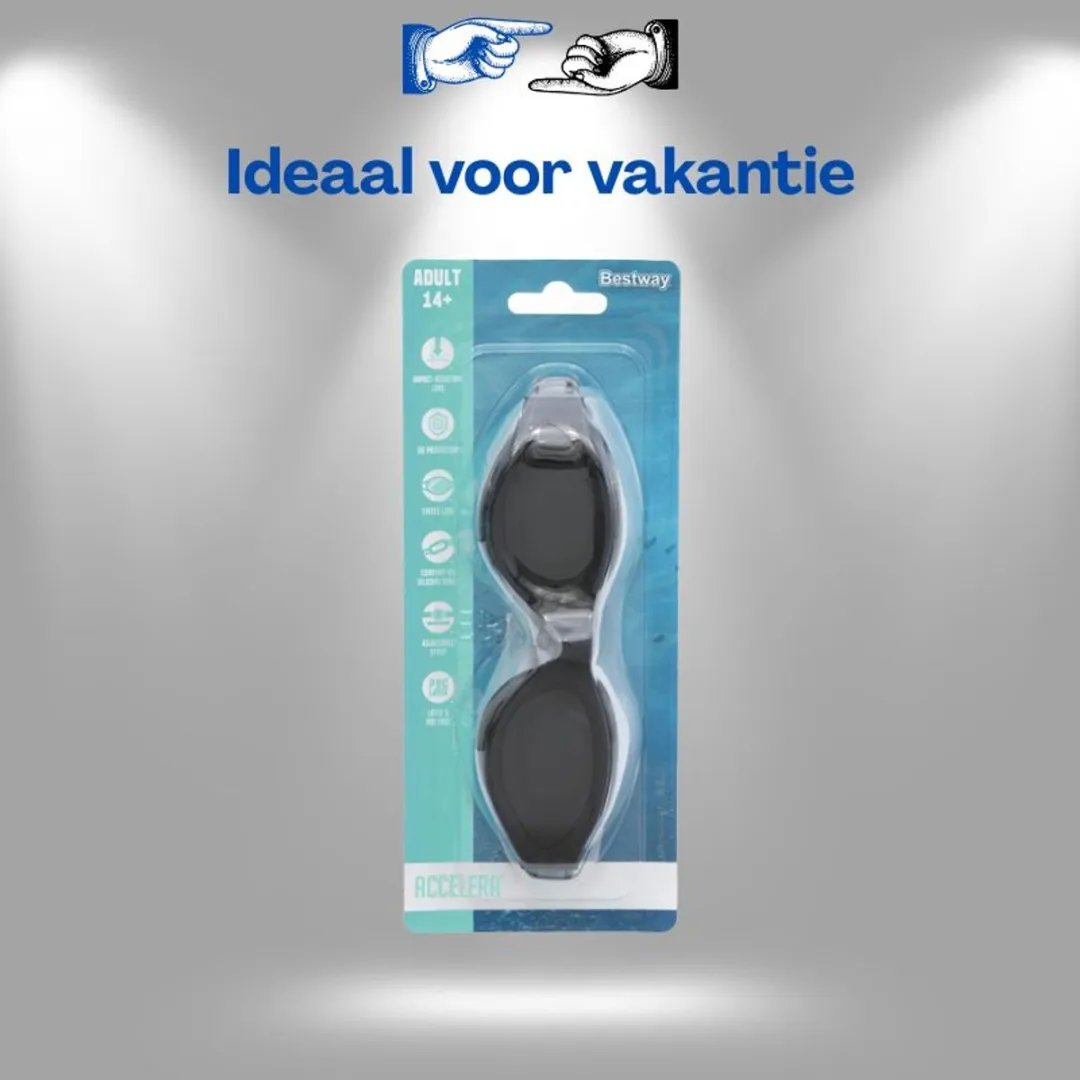 Bestway Zwembril 21077 - UV-bescherming Anti-Fog - Zwart