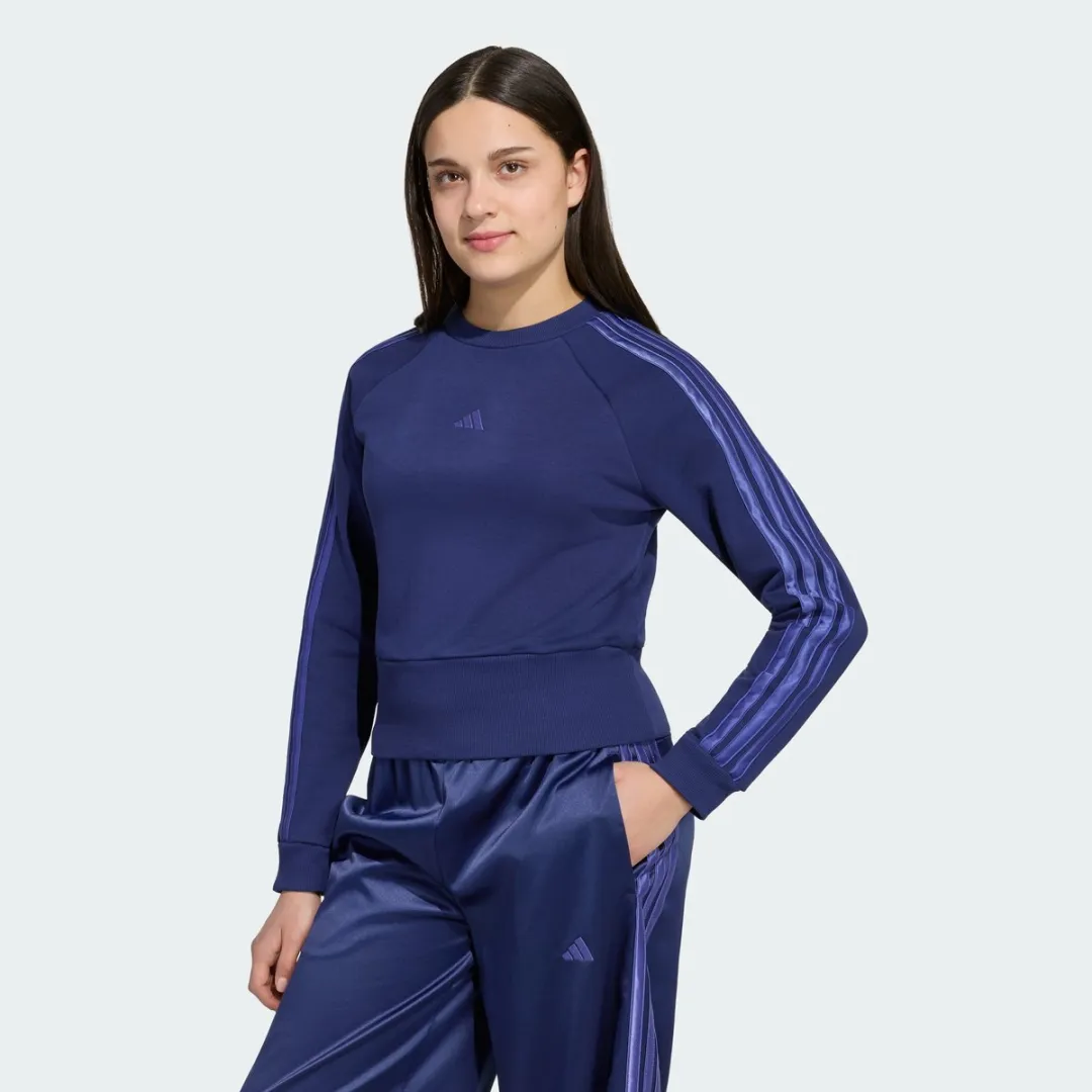 Adidas Sportswear Satin Sweatshirt KR8992 - Blauw 128