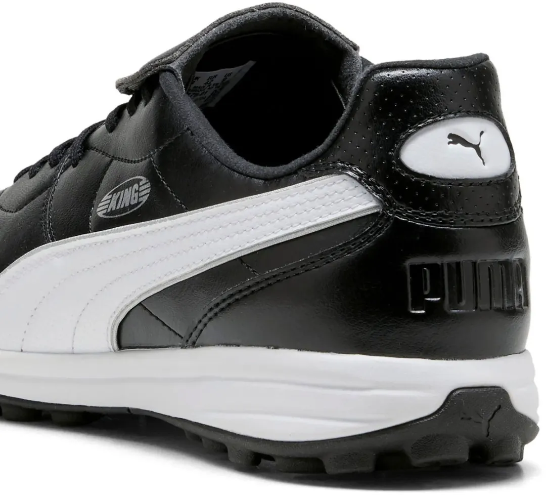 PUMA King Liga FG/AG Voetbalschoenen 46 - Zwart/Wit