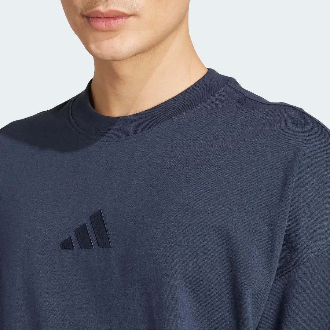 Adidas All Szn T-Shirt JX5080 - Heren - Blauw - XS