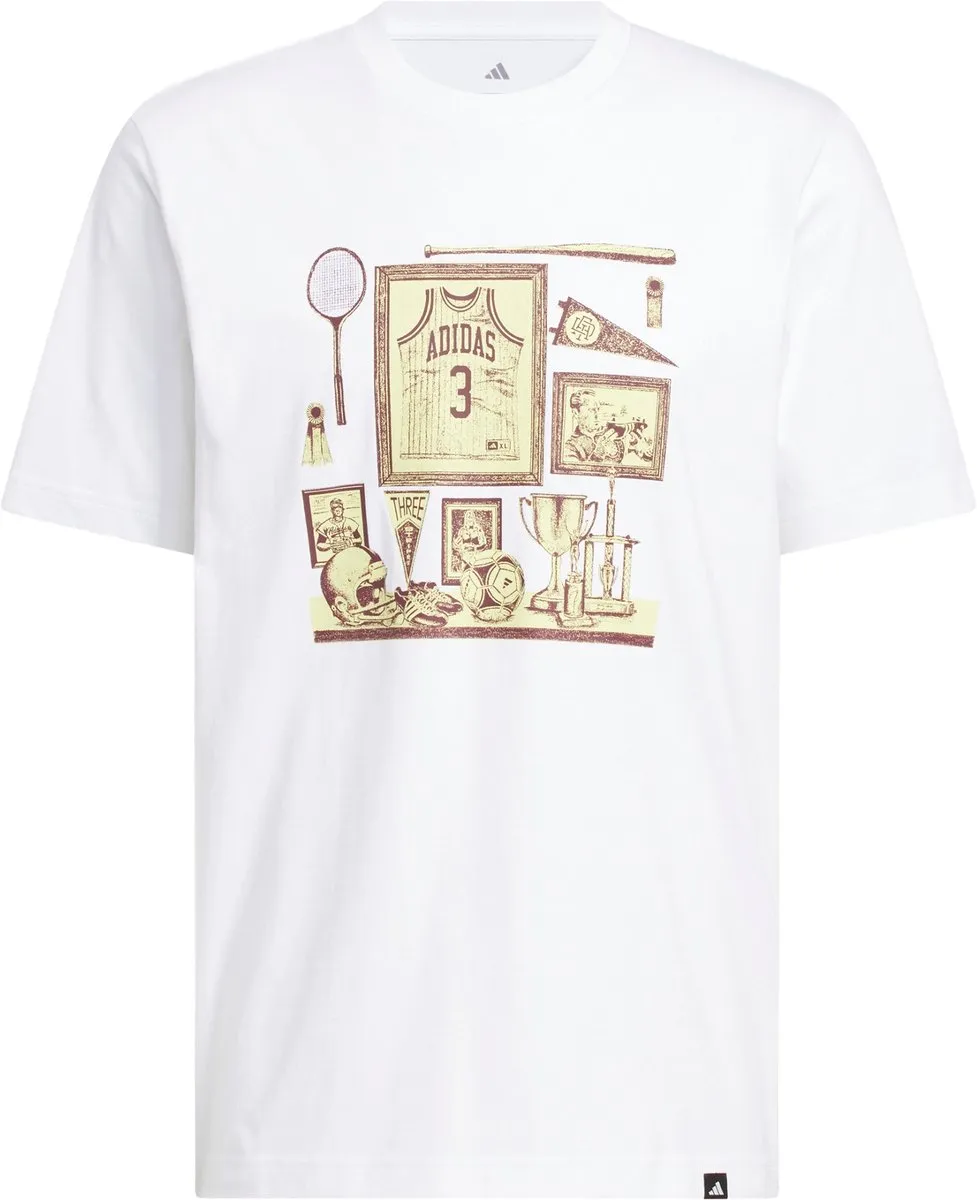 Adidas Sports Bar Memorabilia Graphic T-shirt KH0393 - Wit - XXXL