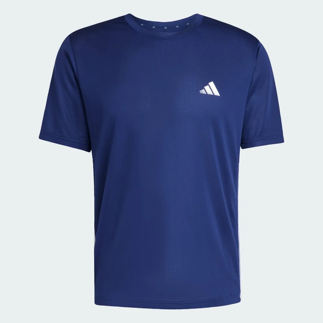 adidas Performance Workout Essentials Base 3-Stripes T-shirt L - Blauw - afbeelding 6 van 6