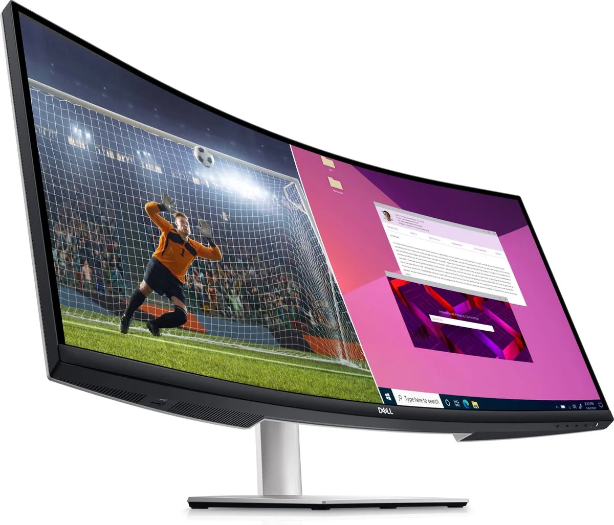 Dell S Series S3423DWC Curved Monitor 34 Inch - WQHD 100Hz - afbeelding 6 van 6
