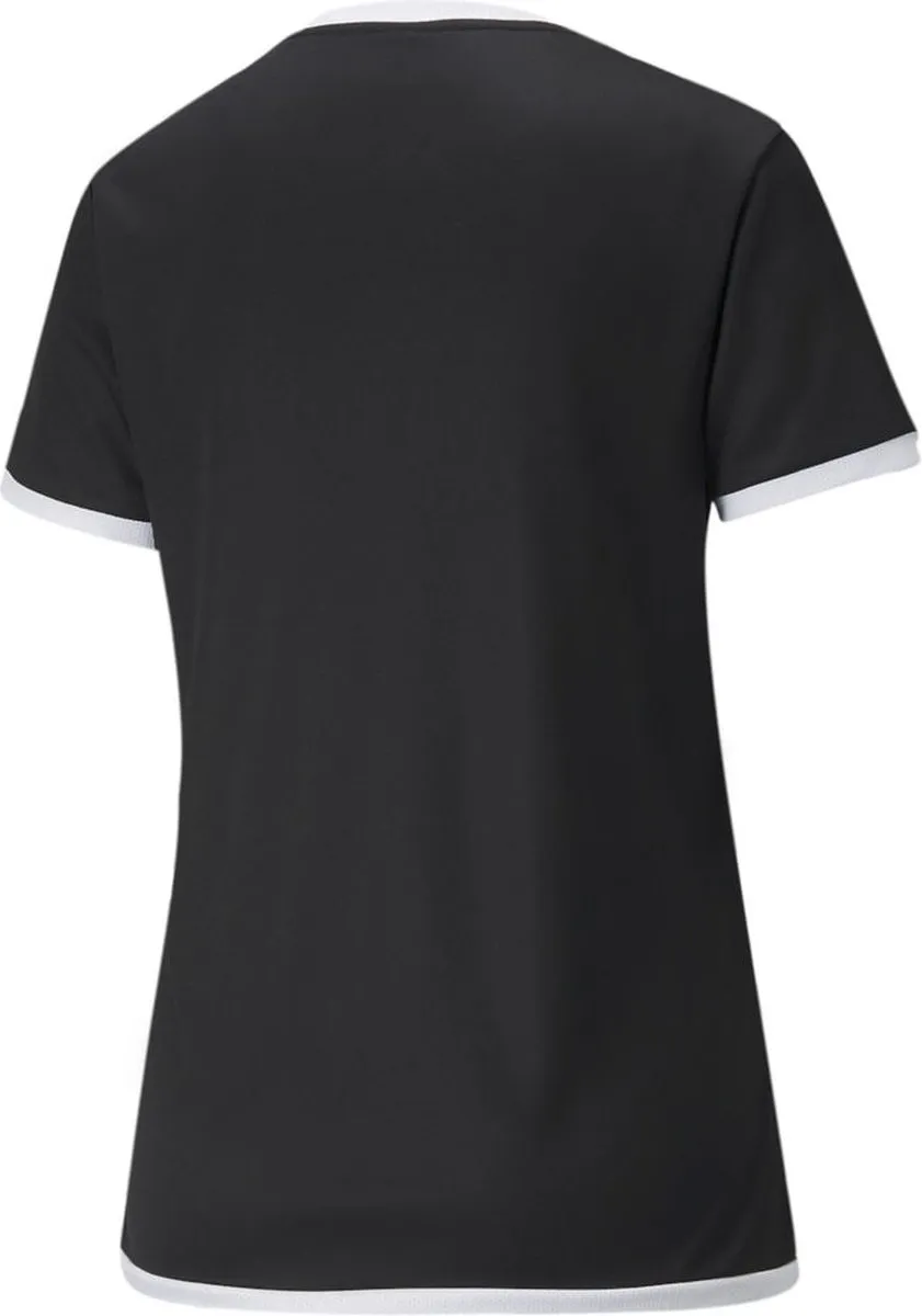 PUMA Teamliga Shirt Dames - Korte mouwen - S - Zwart