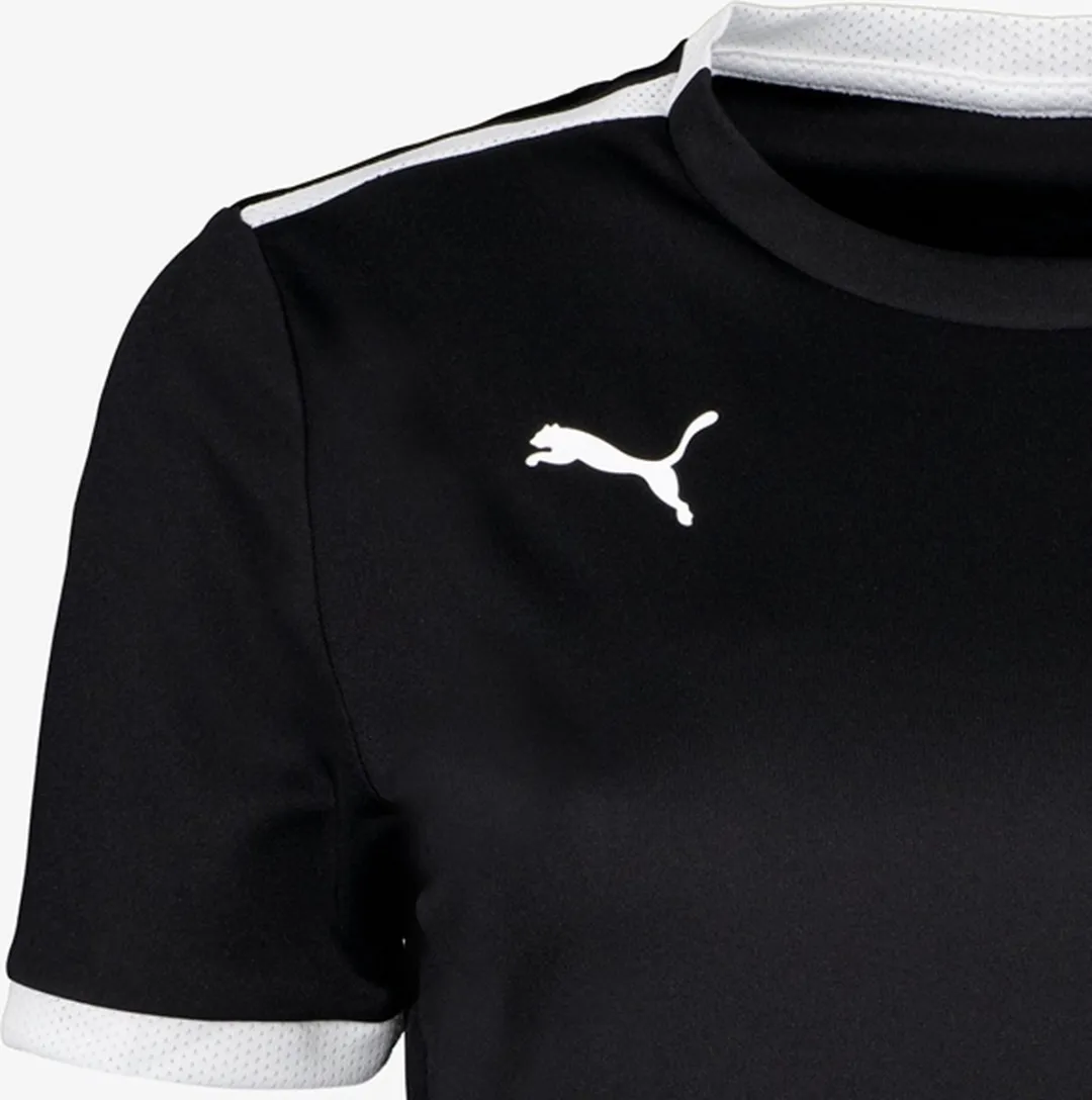 PUMA Teamliga Shirt Dames - Korte mouwen - S - Zwart