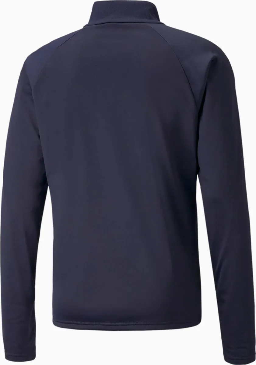 PUMA TeamLIGA 1/4 Zip Sporttrui - XS - Navy/Wit