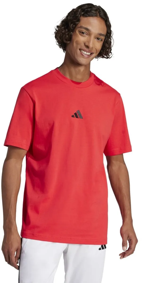 Adidas Essentials Small Logo T-shirt - Rood - XL