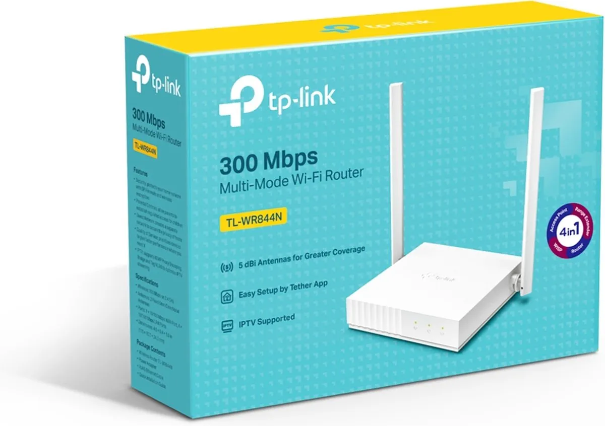 TP-Link TL-WR844N Draadloze Router WiFi 4 - Wit - afbeelding 6 van 6