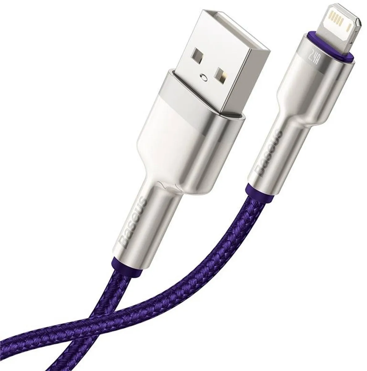 Baseus USB-Kabel Lightning 2.4A - 1m - Transparant