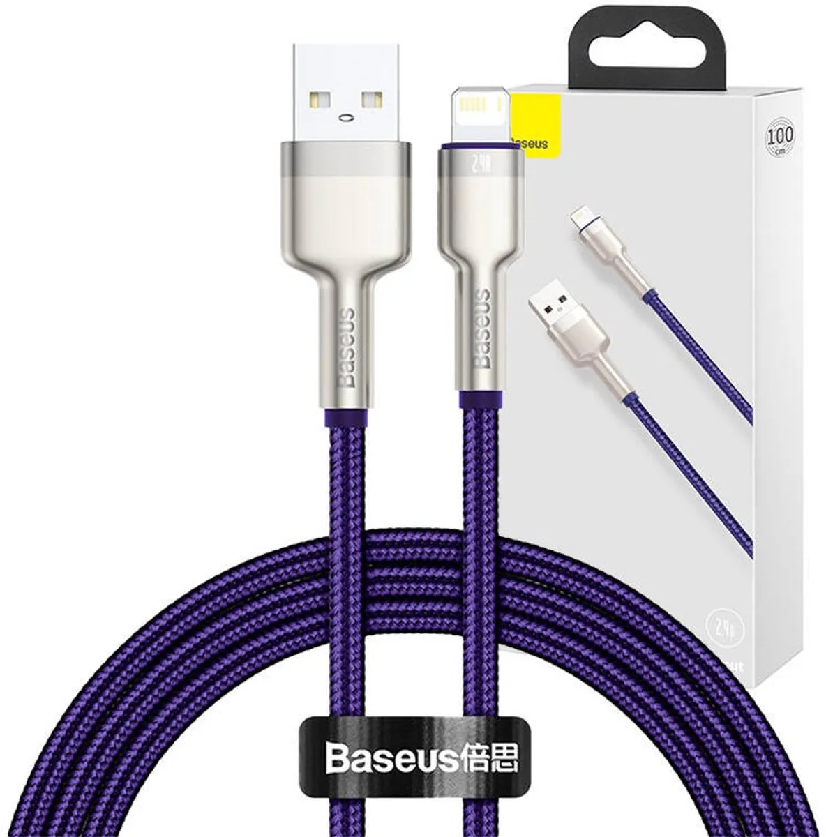 Baseus USB-Kabel Lightning 2.4A - 1m - Transparant