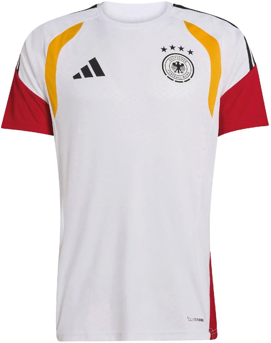 adidas Sportshirt KB4440 - 2XL - Wit/Rood/Geel