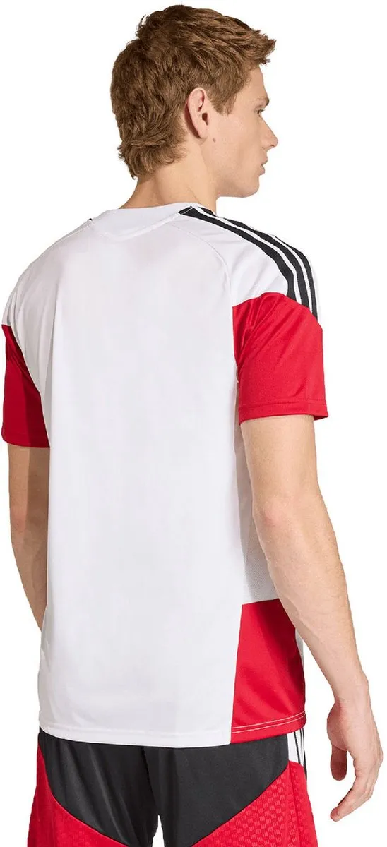 adidas Sportshirt KB4440 - 2XL - Wit/Rood/Geel