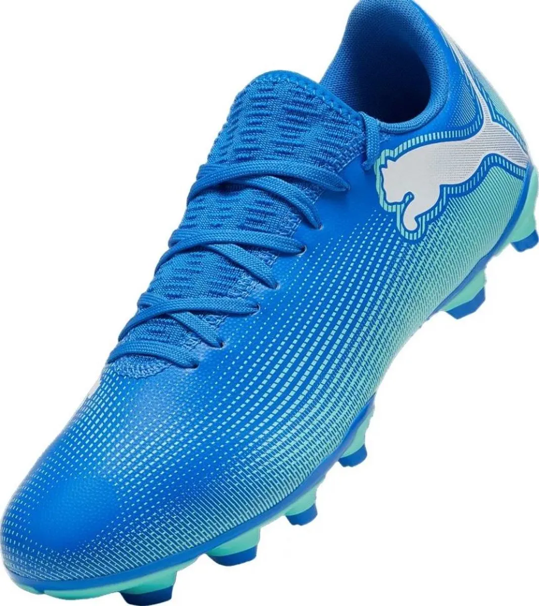 PUMA Future 7 Play Voetbalschoenen - Maat 47 - Blauw/Wit