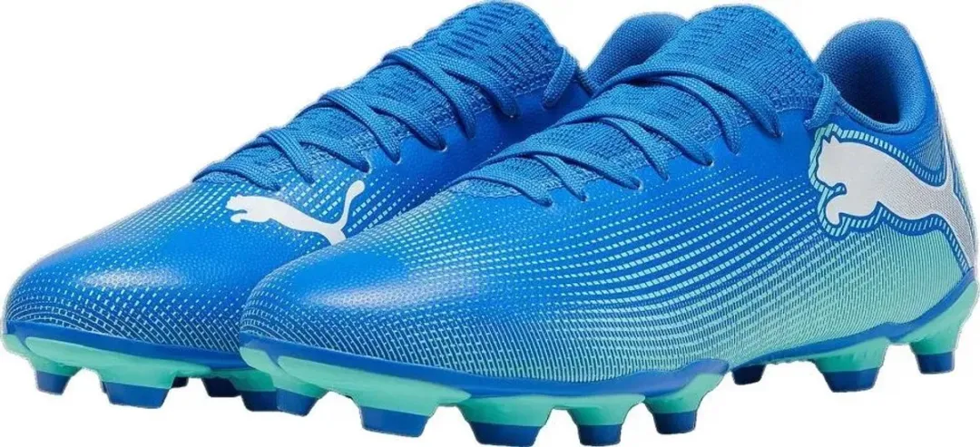 PUMA Future 7 Play Voetbalschoenen - Maat 47 - Blauw/Wit