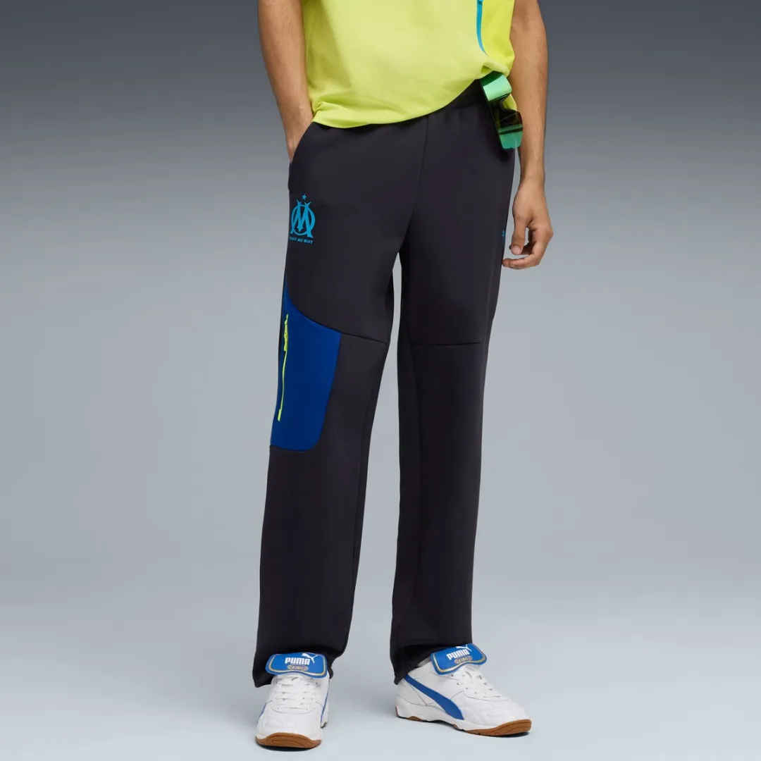 PUMA OM Joggingbroek FL 2025/26 - S - Blauw
