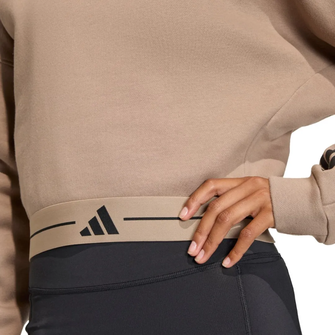 Adidas Sweater Hyperglam Dames - Maat L - Beige