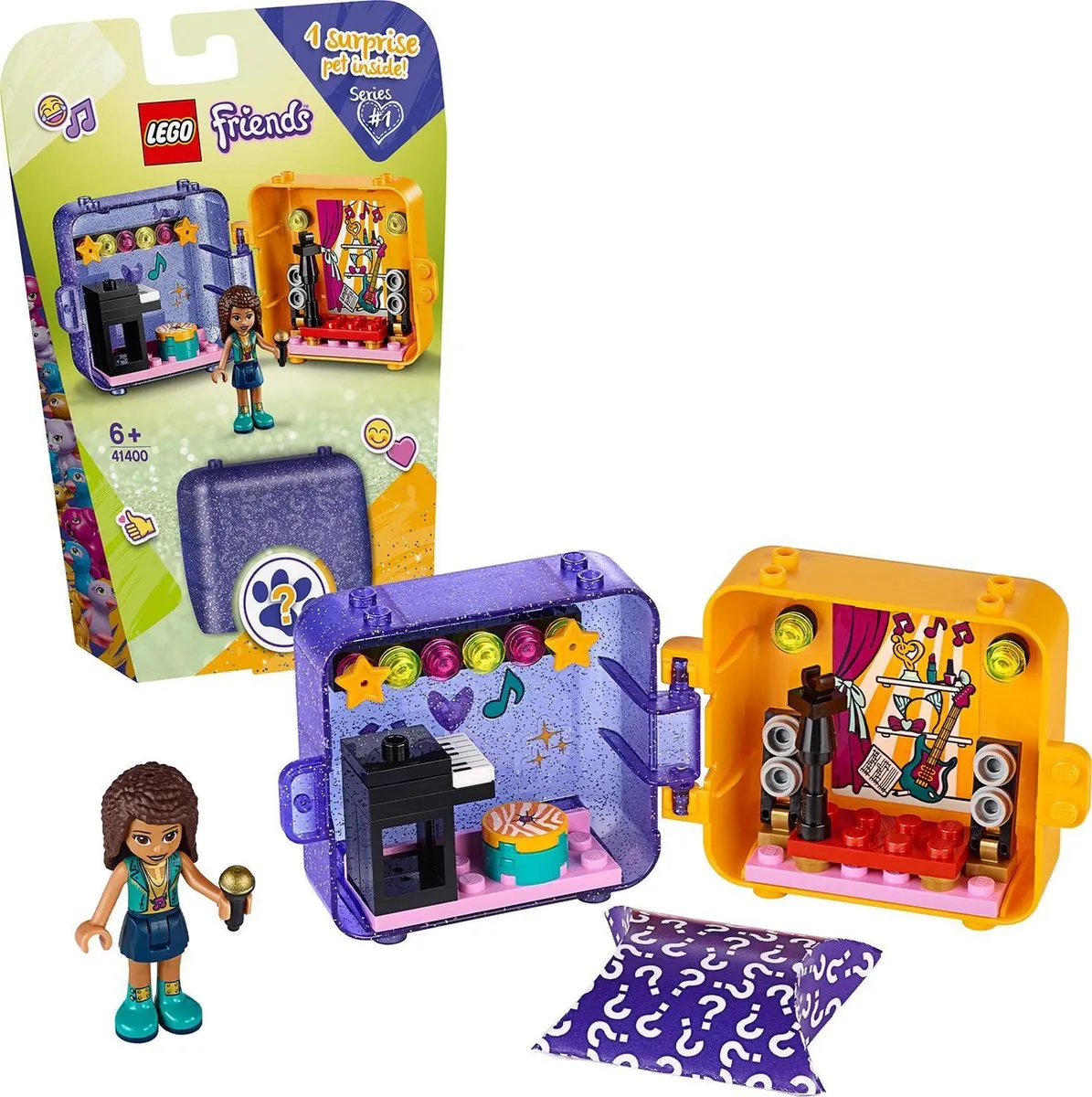 LEGO Friends Andrea Speelkubus 41400 - 1 Minifiguur - afbeelding 3 van 6