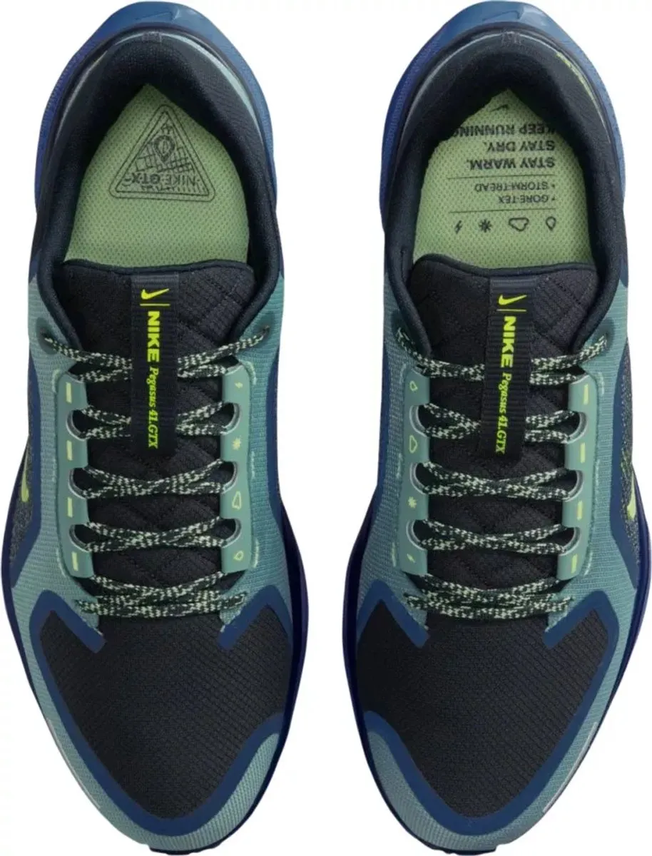 Nike Air Zoom Pegasus 41 GTX Hardloopschoenen 45.5 - Zwart/Groen