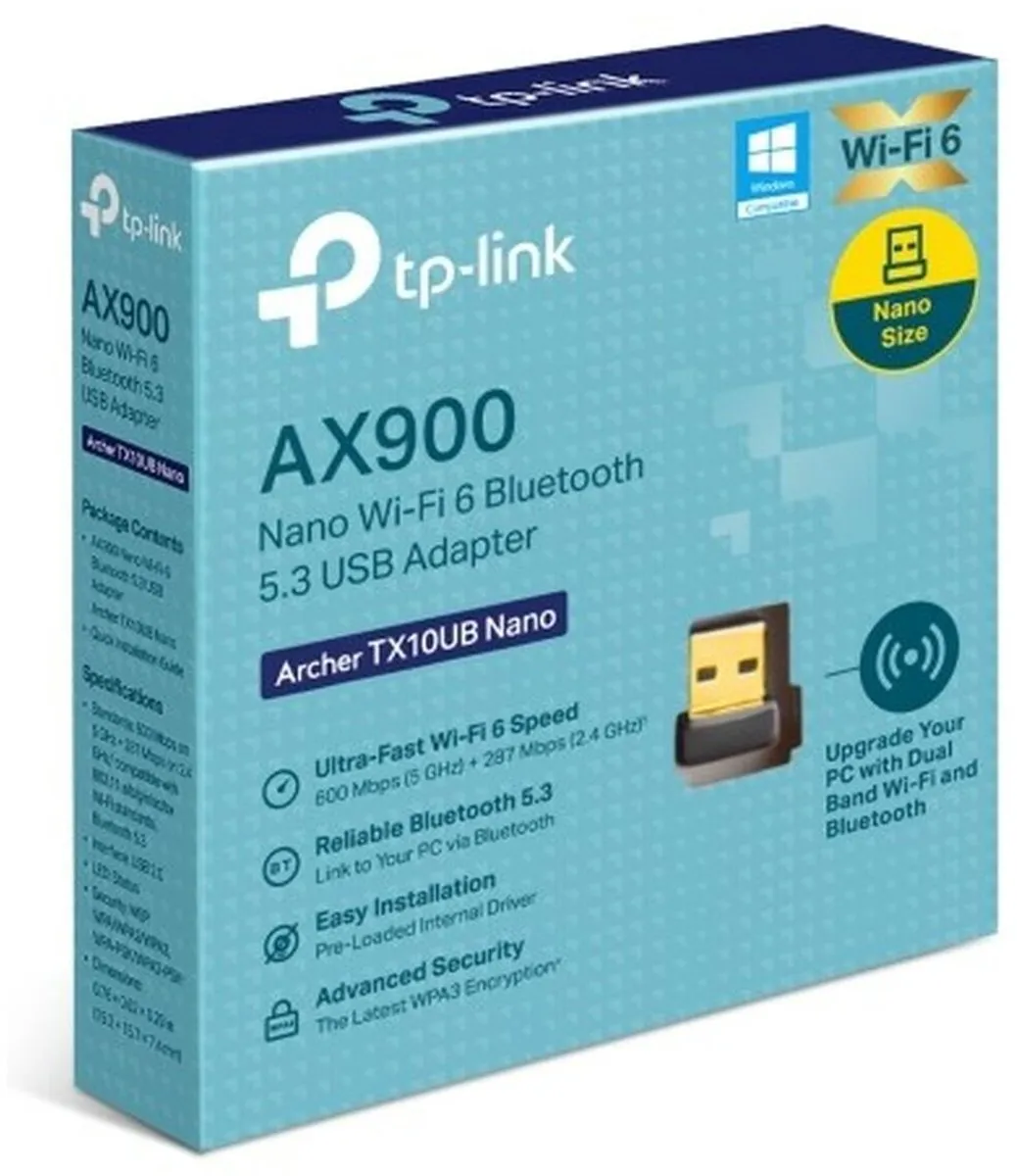 TP-Link TX10UB Nano Netwerkadapter - Zwart