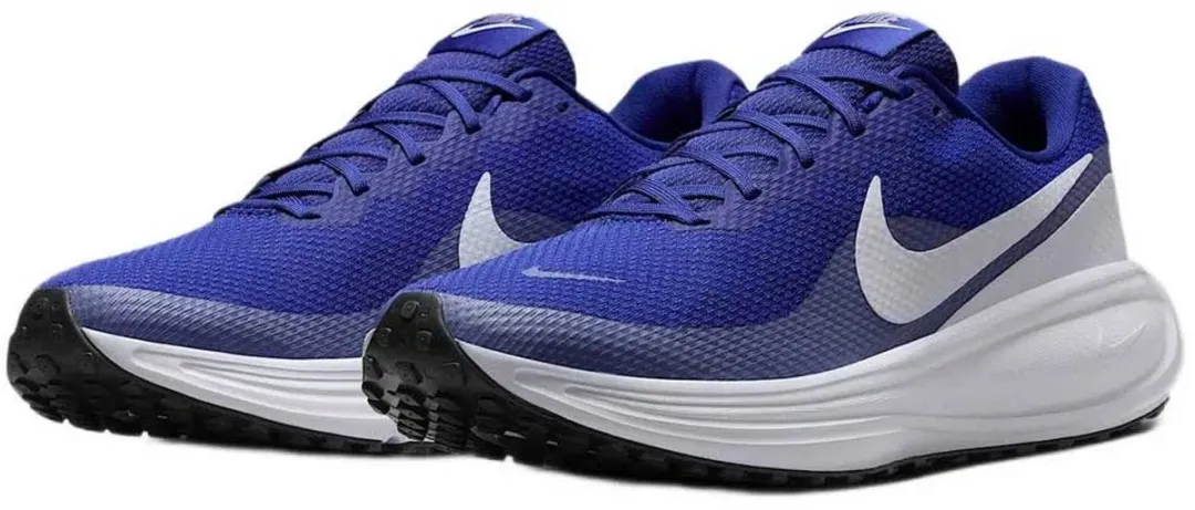 Nike Revolution 8 Hardloopschoenen Heren 47 - Blauw/Wit/Zwart