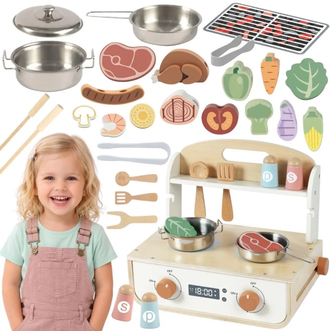 Tooky Toy Houten Keuken met Grill