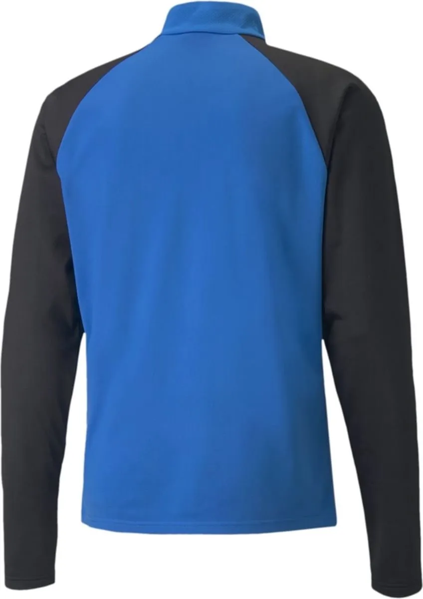 PUMA TeamLIGA 1/4 Zip Sporttrui 116 - Zwart/Blauw