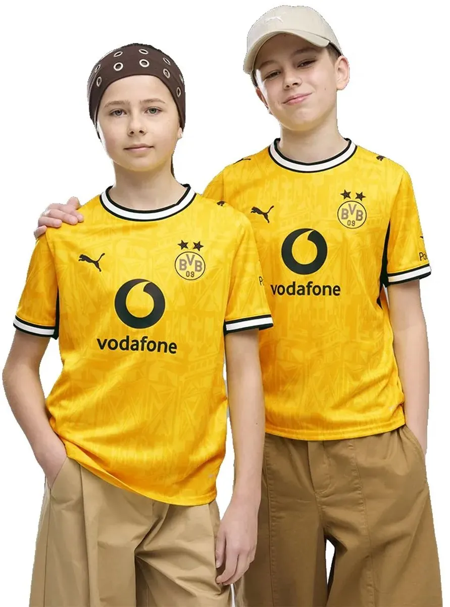 PUMA BVB Dortmund Thuis T-shirt Junior - Geel - 146