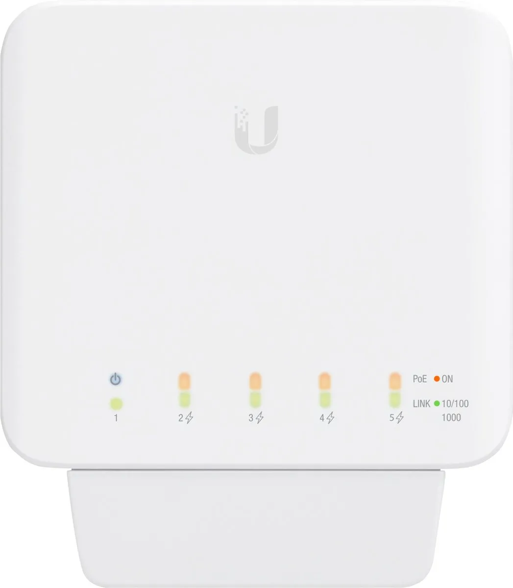 Ubiquiti UniFi USW Flex Netwerkswitch - 4 PoE-poorten Wit