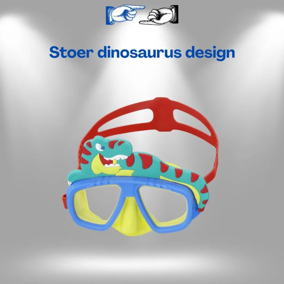 Bestway Dino Zwemmasker - UV-bescherming Blauw/Geel - afbeelding 6 van 6