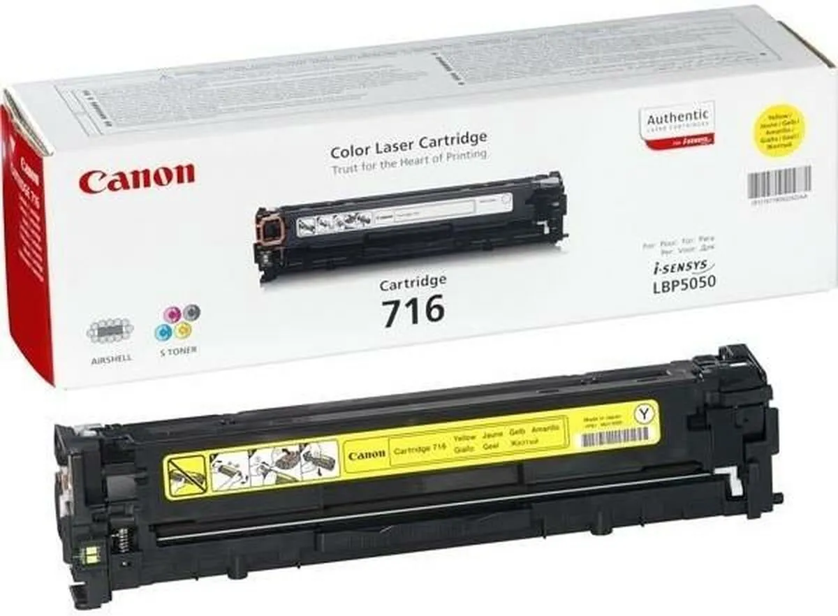 Canon 716 Geel Tonercartridge - 2300 Pagina's