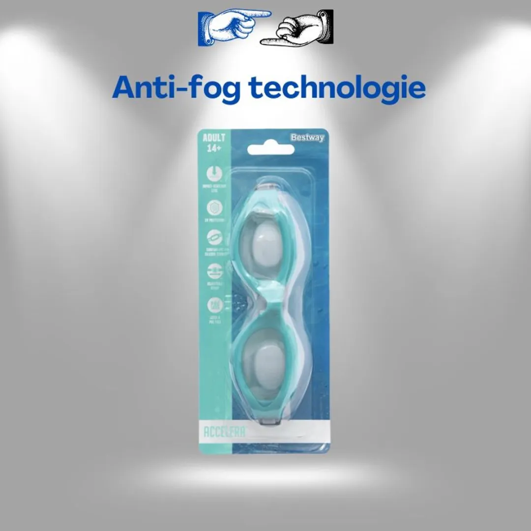 Bestway Zwembril 21077 - UV-bescherming Anti-Fog - Blauw