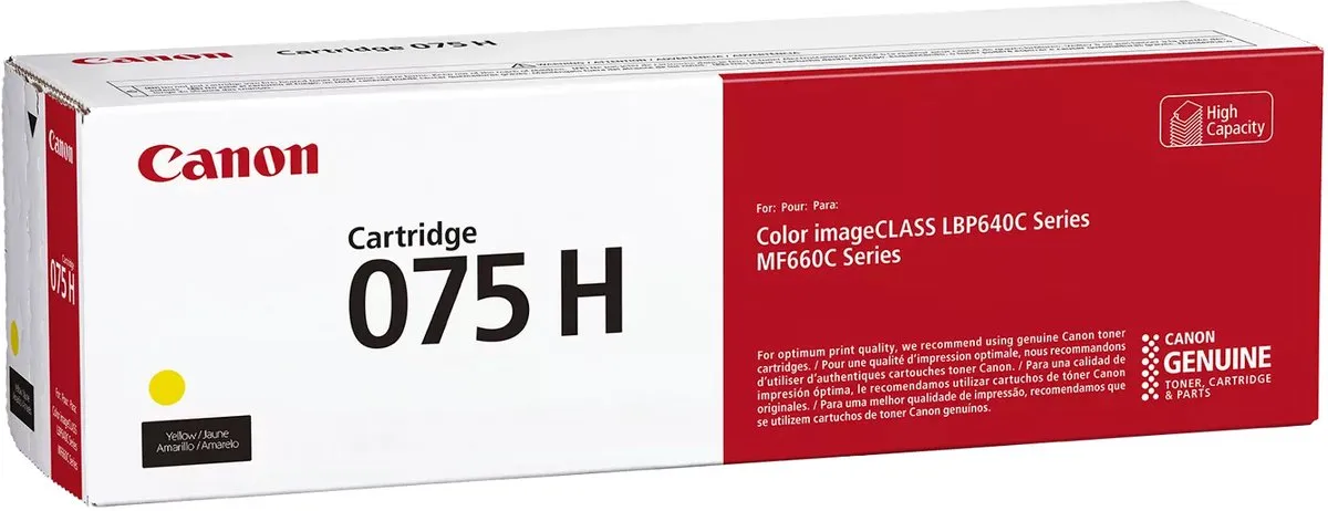 Canon 075H Geel Tonercartridge - Origineel