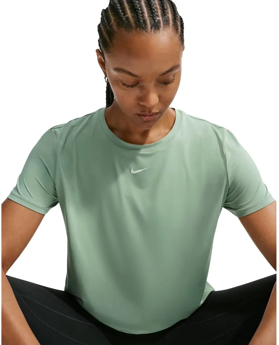 Nike One Classic Dri-FIT Dames Training T-shirt Fn2798-007 - XS - Zwart