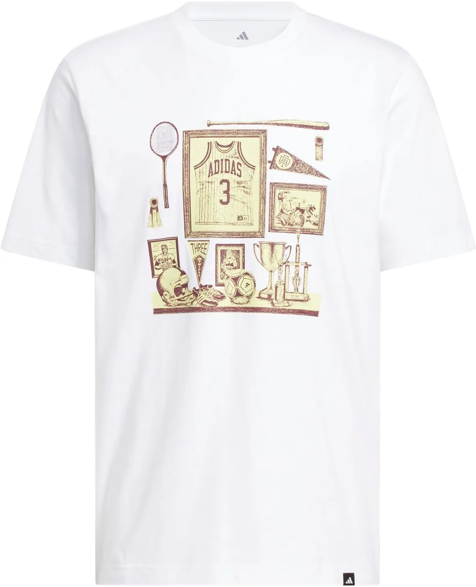 adidas Sports Bar Memorabilia T-shirt KH0393 - Wit - afbeelding 6 van 6