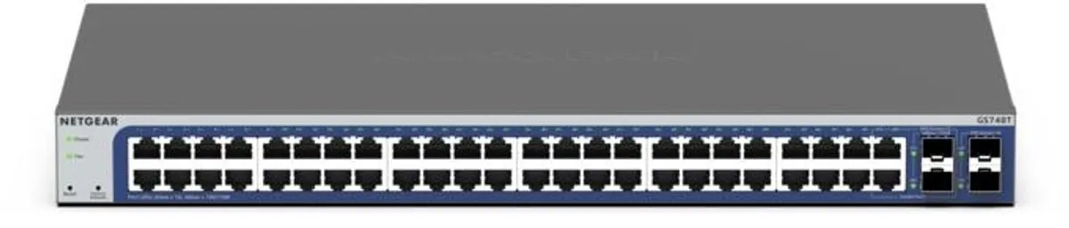 Netgear GS748T Smart Managed Switch 48x 1Gbps - Grijs