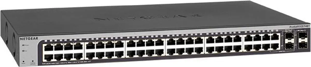 Netgear GS748T Smart Managed Switch 48x 1Gbps - Grijs