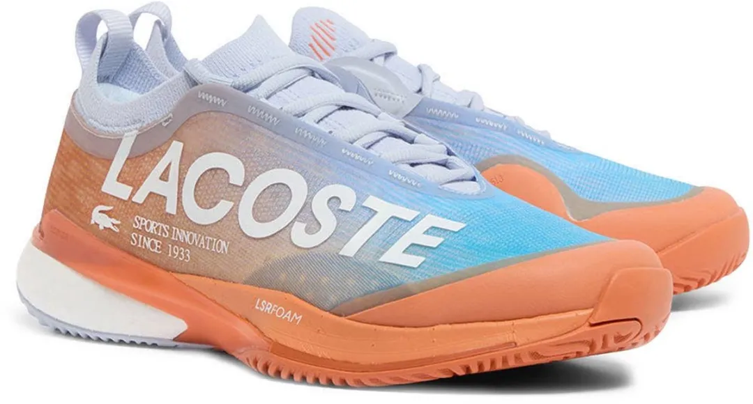 Lacoste Ag-Lt Lite Clay Court Schoenen - Light Blue/Orange