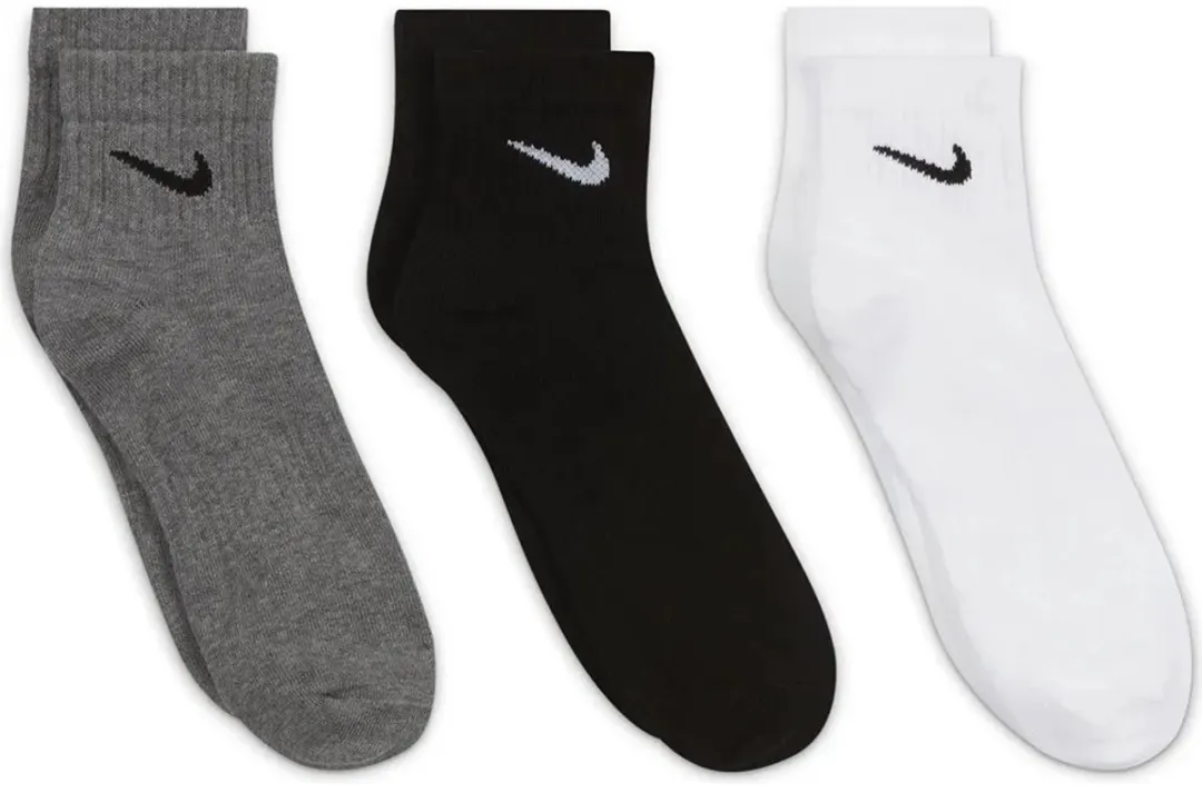 Nike Everyday Ltwt Ankle Sokken - 3 Stuks - Zwart