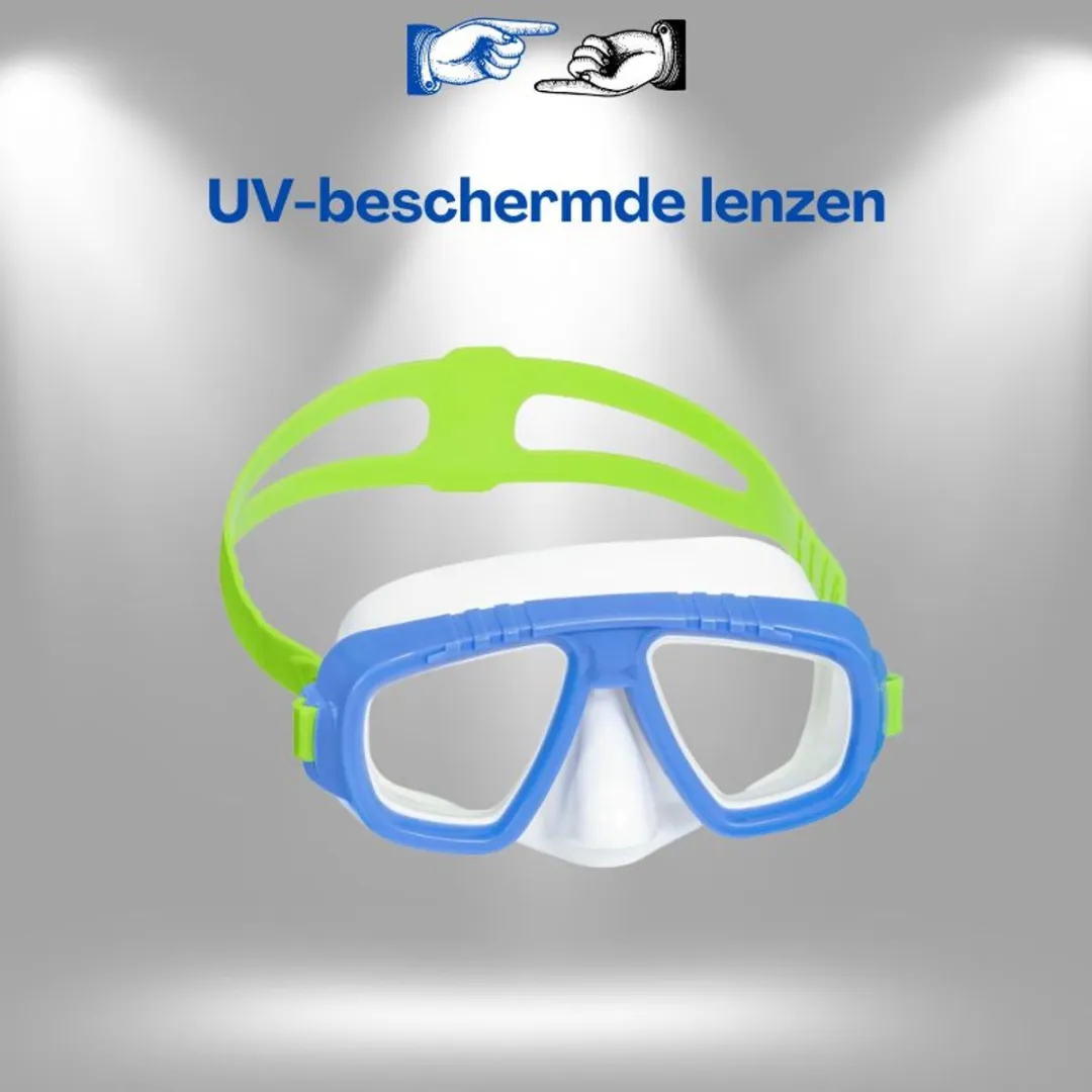 Bestway Zwemmasker 22011 - Blauw - UV-bescherming