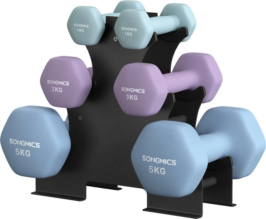 Songmics SYL618PZ02 Hexagon Dumbbellset