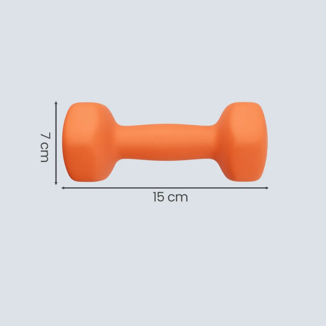 Songmics SYL63OG Halterset 2x1,5kg - Neopreen - Oranje