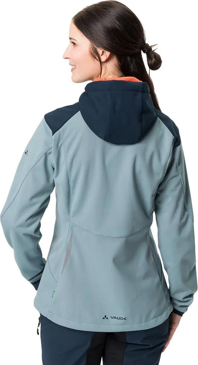 Vaude Qimsa Softshell Jas - Cloudy Blue - Maat 44