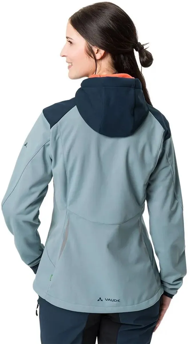 Vaude Qimsa Softshell Jas - Cloudy Blue - Maat 44