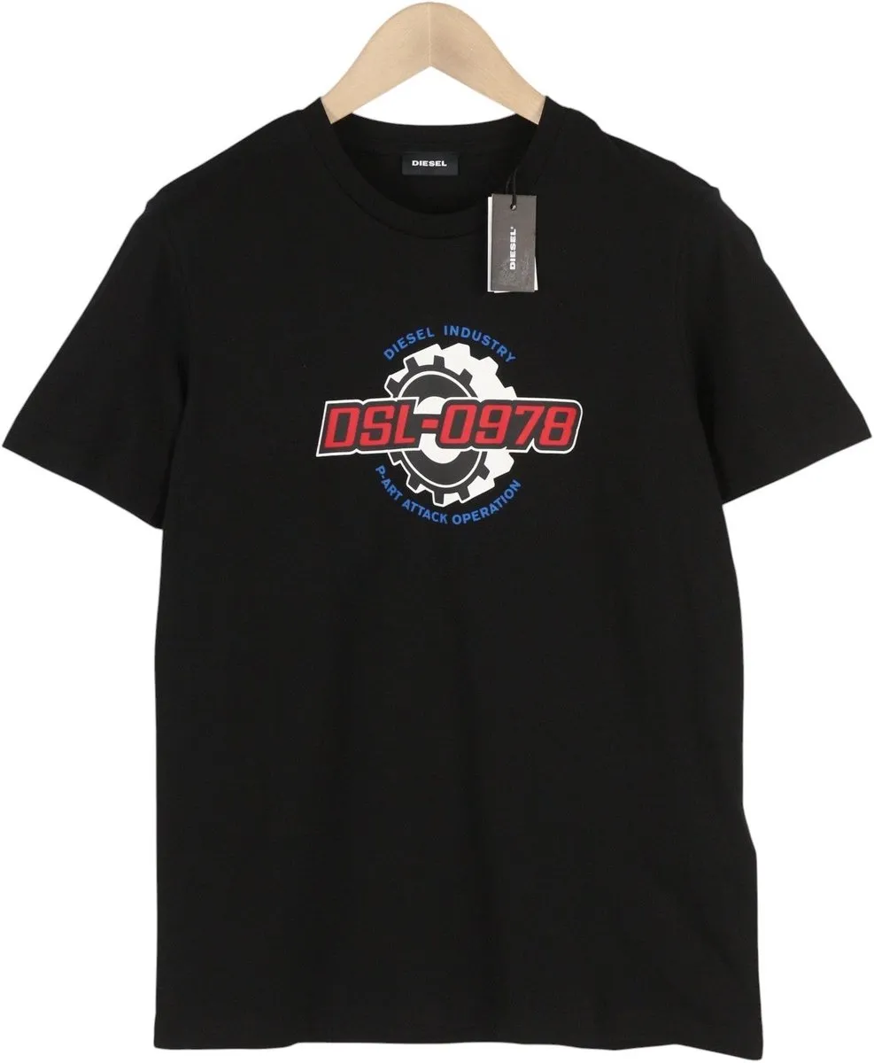Diesel T-diegos-k21 Heren T-shirt - Zwart - afbeelding 2 van 2