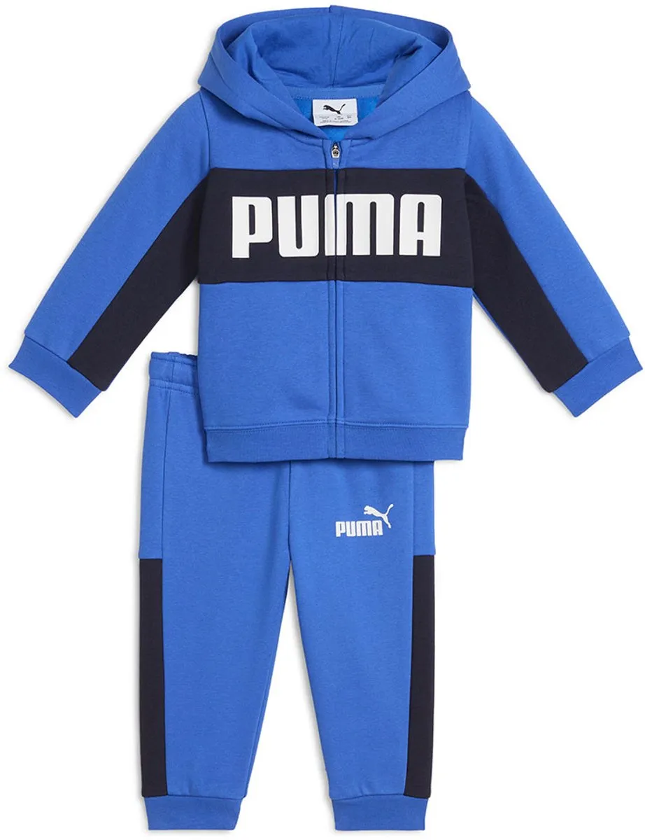 PUMA Minicats Ess Block Trainingspak - 9-12 Maanden - Blauw
