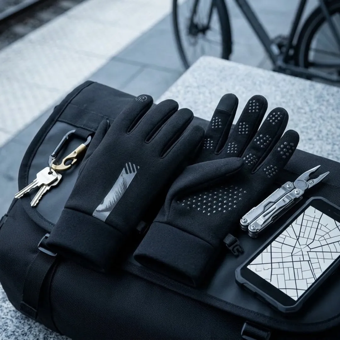 NUVEX Hardloophandschoenen - Touchscreen - Zwart